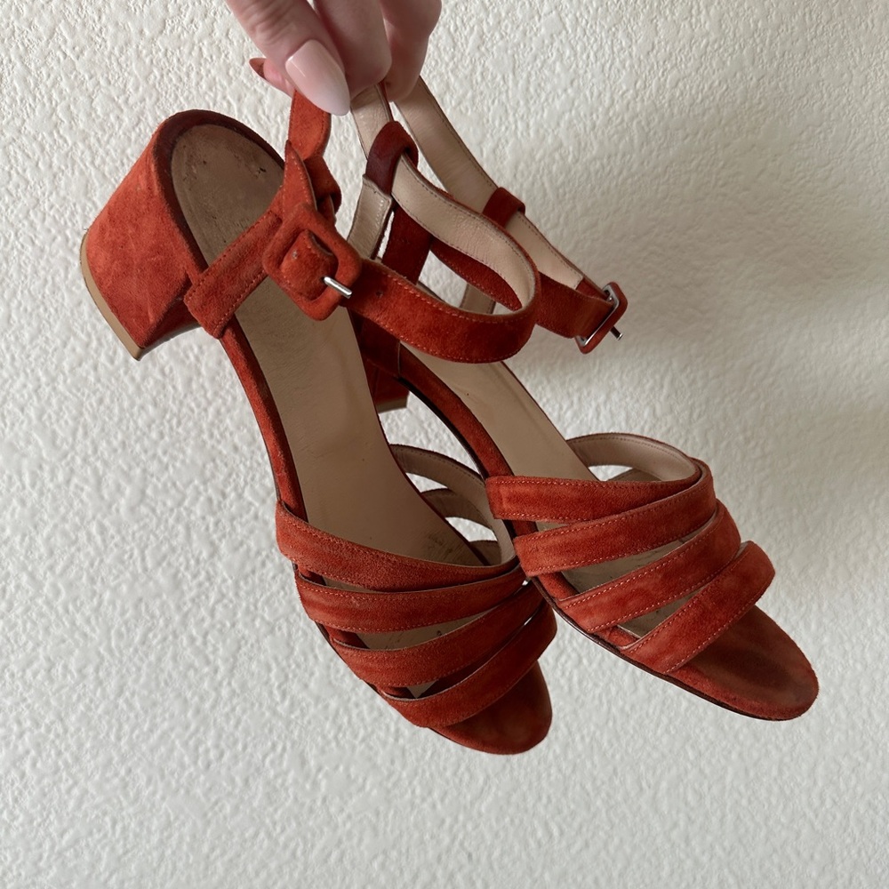 maryam nassir zadeh ‘palma’ low sandal coral red 39